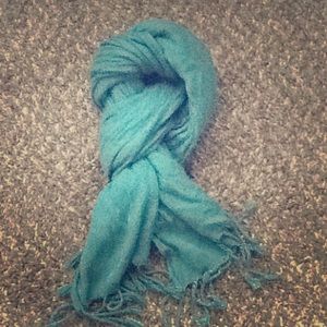 Blue tethered scarf